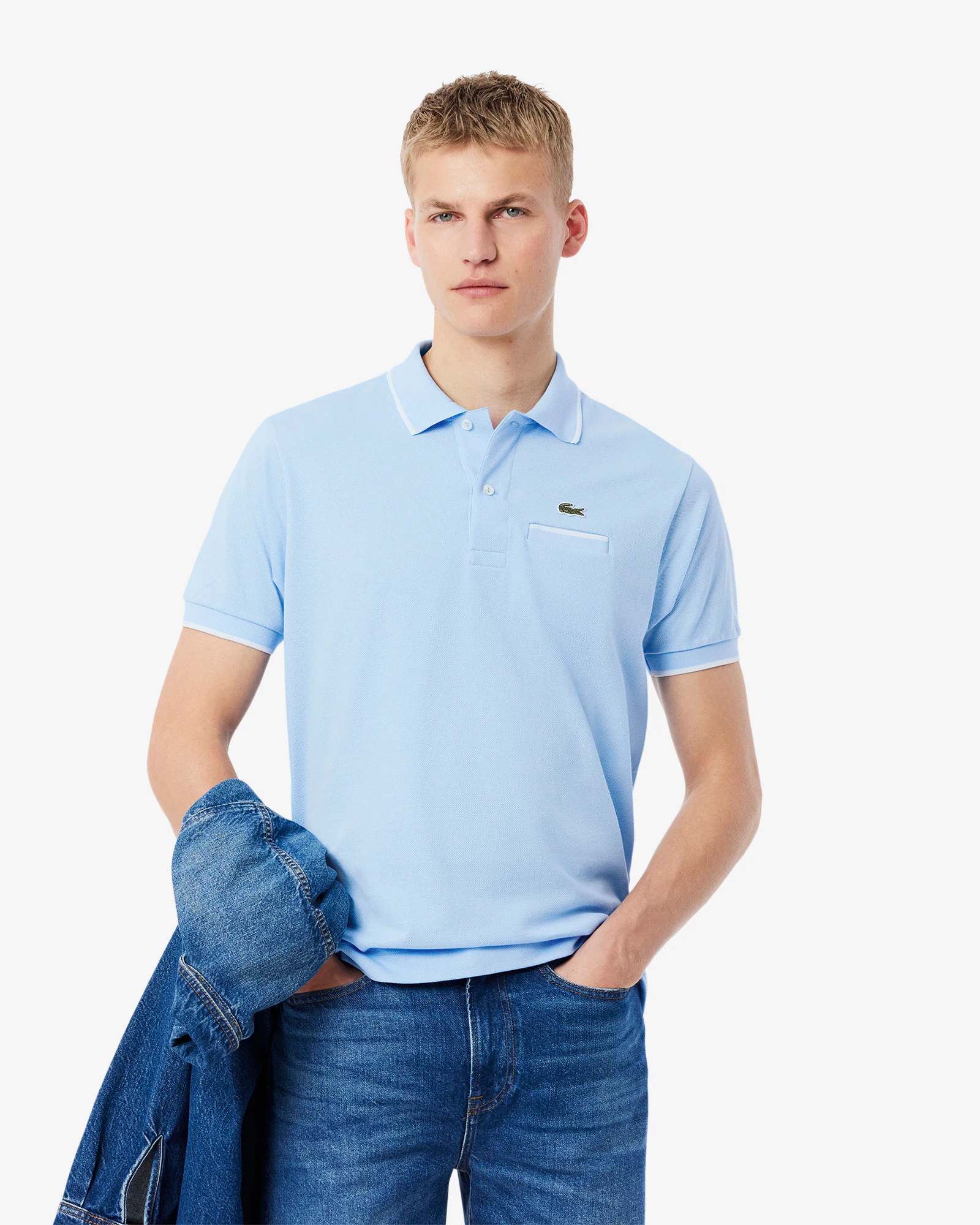 Sky Blue Lacoste Polo