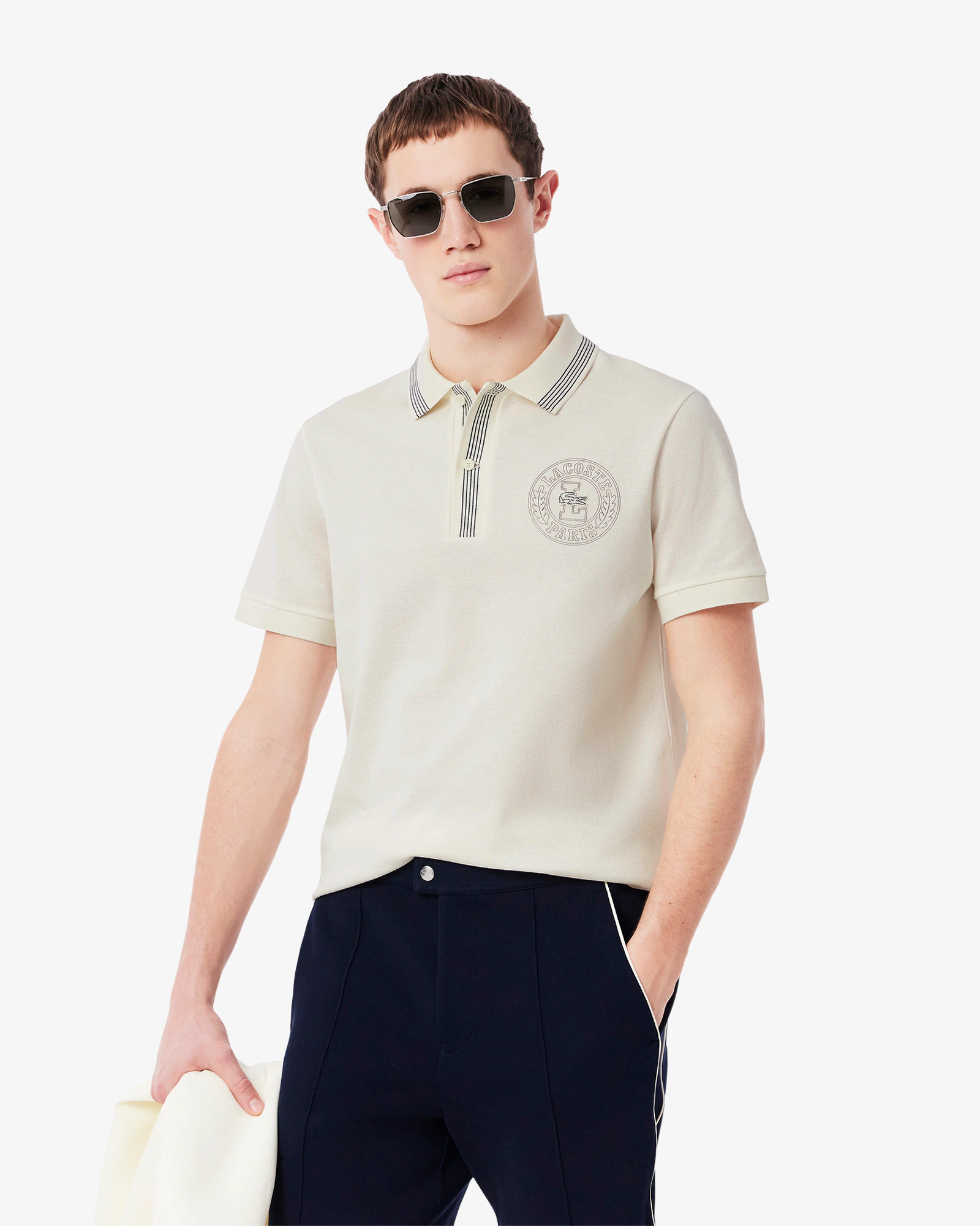 Beige Lacoste Polo