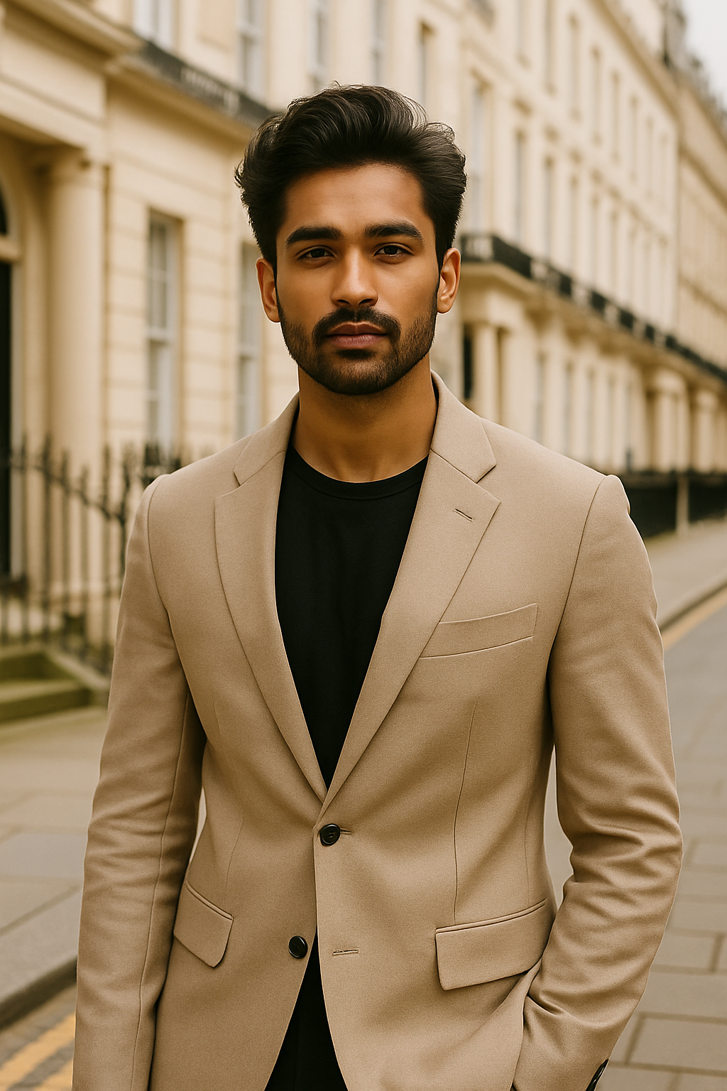 Classic Beige Blazer Look