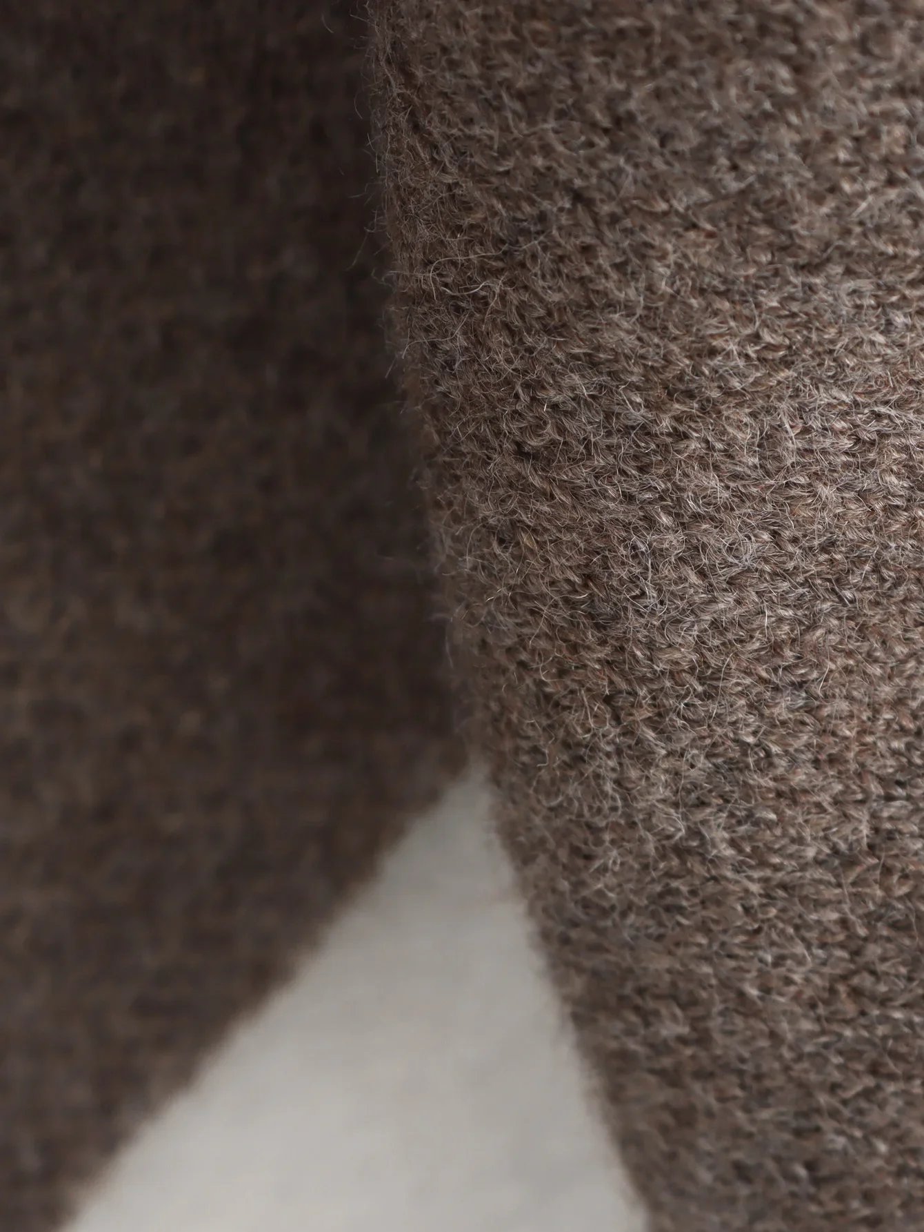 Ladies Autumn Winter Jacket – Oversize Knitted Coat with Elegant Asymmetric Scarf Design