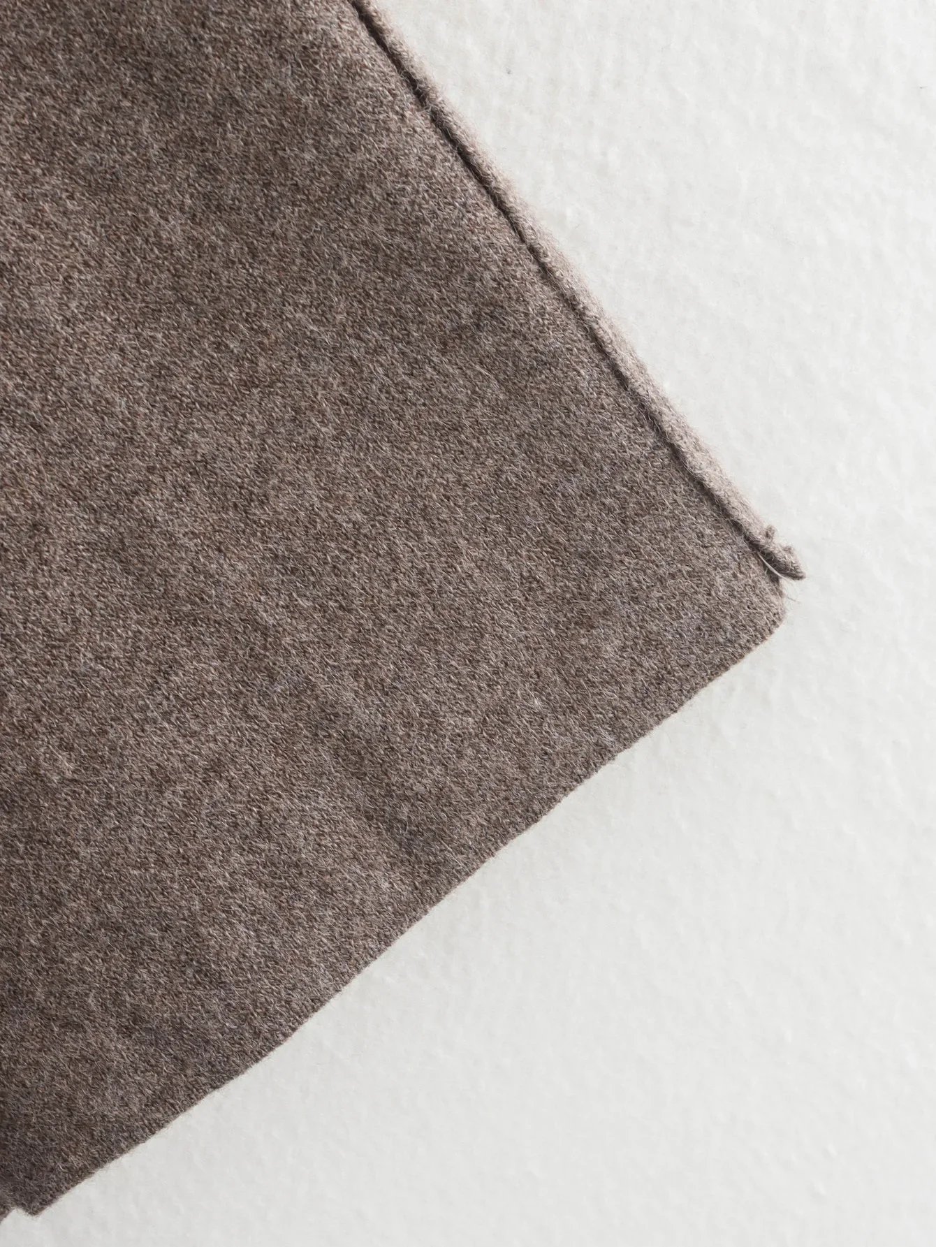 Ladies Autumn Winter Jacket – Oversize Knitted Coat with Elegant Asymmetric Scarf Design