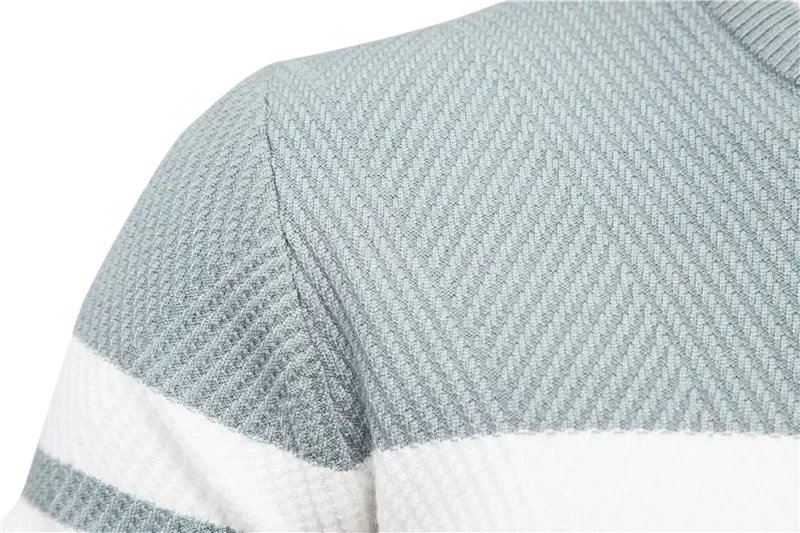 Winter Stripe Sweater – Thick Warm O-Neck Casual Pullover Menswear